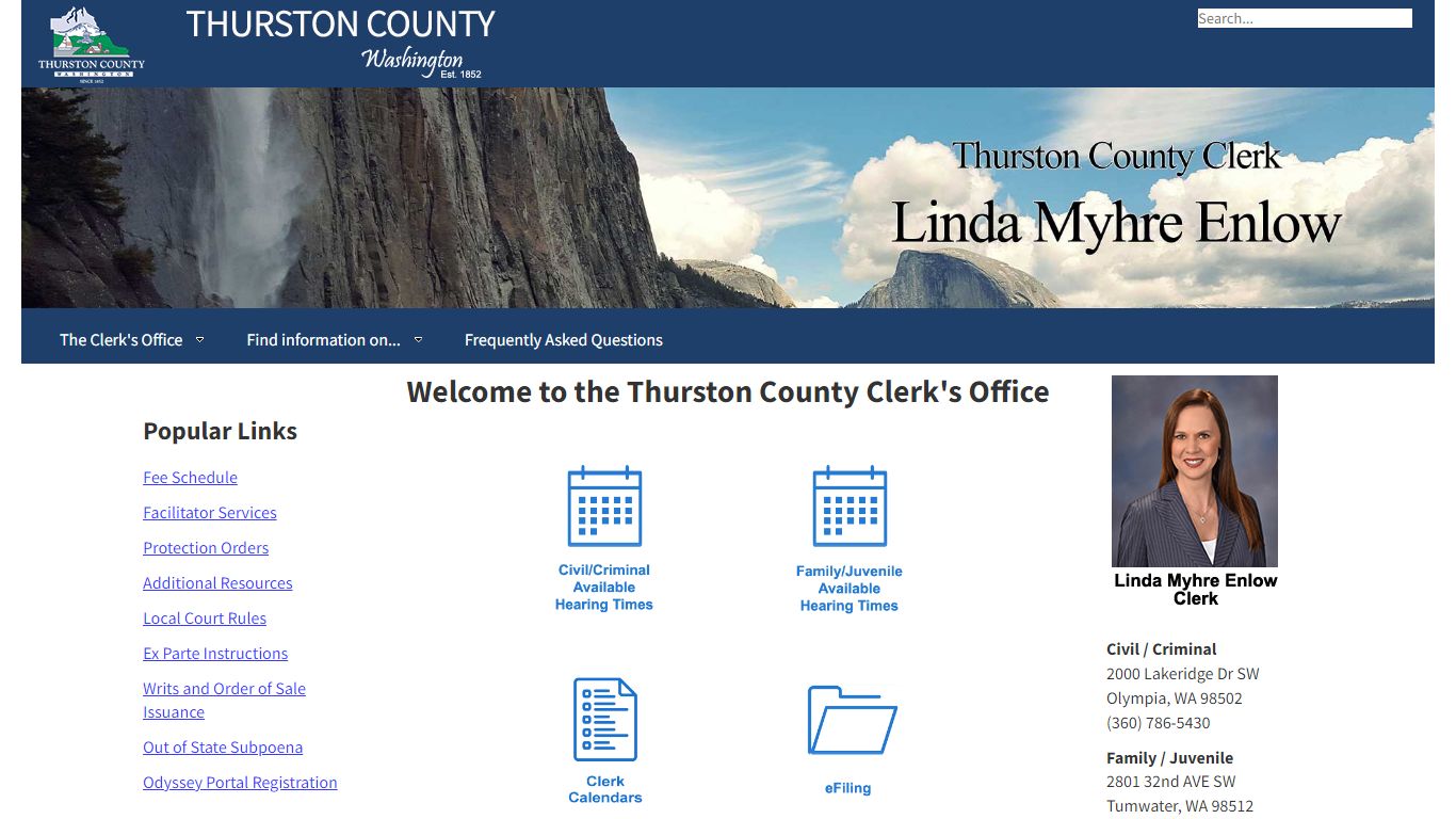 Thurston County | Clerk | Home